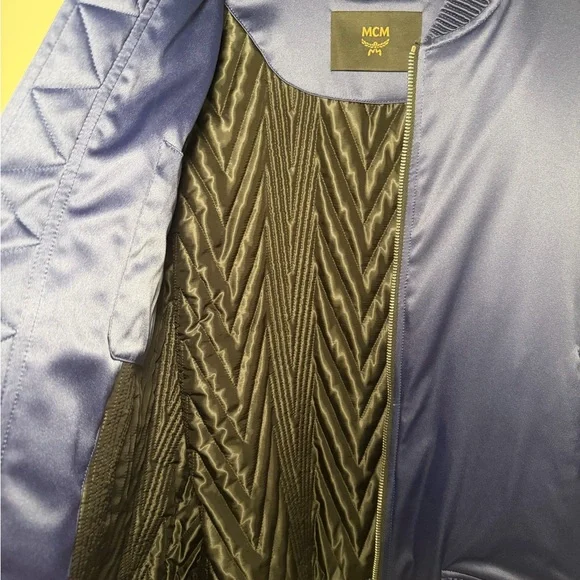 MCM Satin Blue Jacket